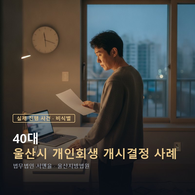 개인회생 3년인가 5년인가? 변제기간 오해 5가지|울산 40대 개시결정 사례 — 이해를 돕기 위한 연출 이미지